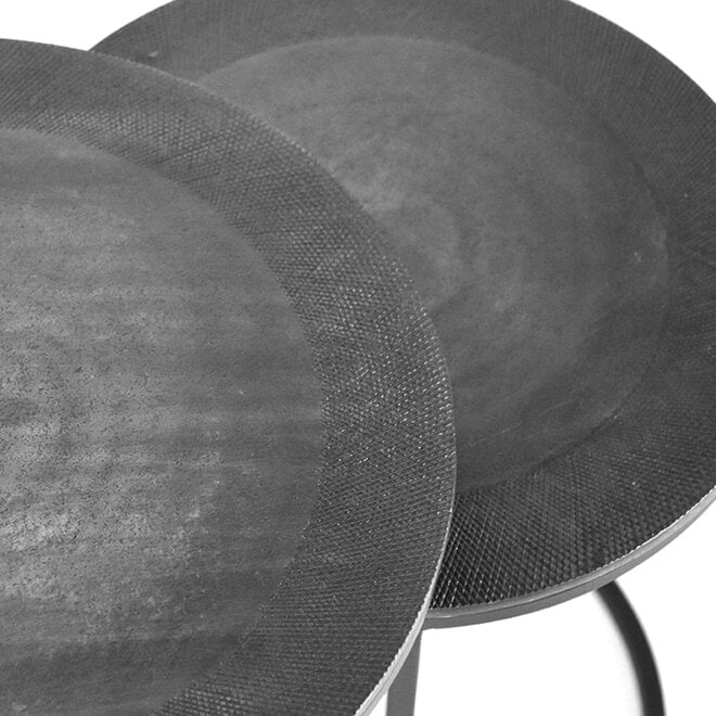 LABEL51 Salontafels Set Pair - Antiek Ash - Metaal - 40 cm