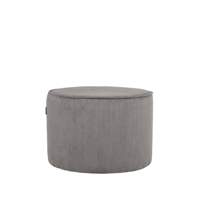 LABEL51 Poefs Tibo - Donkergrijs - Ribcord - One Size