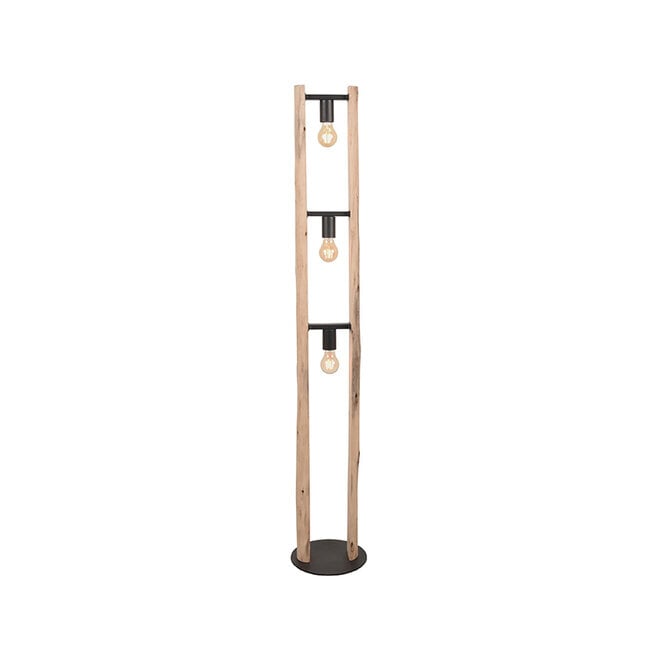 LABEL51 Vloerlampen Woody - Naturel - Hout - One Size