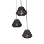 LABEL51 Hanglampen Ibiza - Zwart - Jute - 3-Lichts