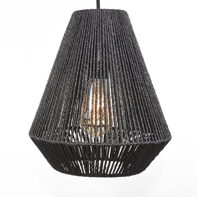 LABEL51 Hanglampen Ibiza - Zwart - Jute - 2-Lichts