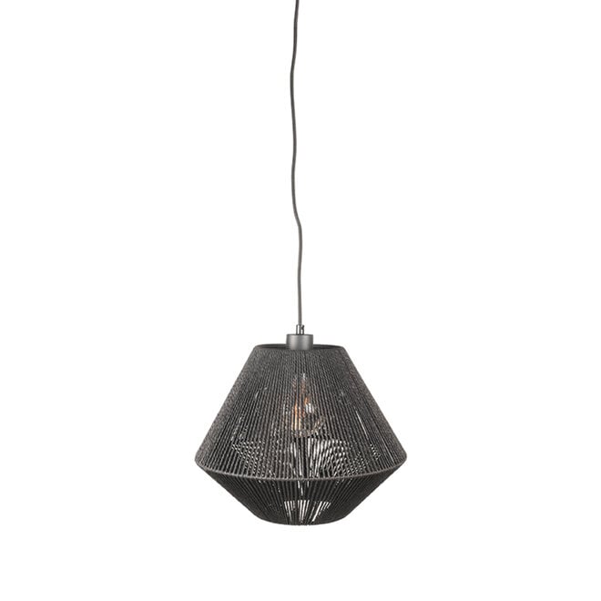 LABEL51 Hanglampen Ibiza - Zwart - Jute - 1-Lichts