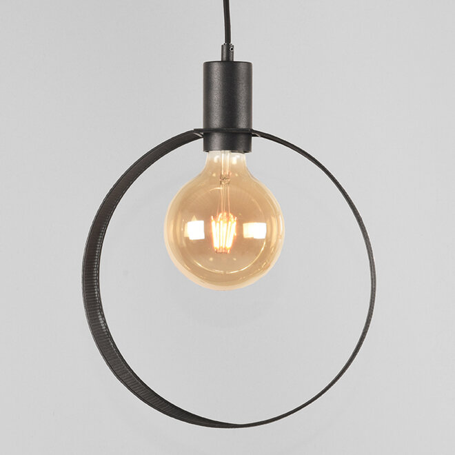LABEL51 Hanglampen Ronda - Zwart - Metaal - 1-Lichts