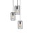 LABEL51 Hanglampen Solido - Zwart - Metaal - 3-Lichts