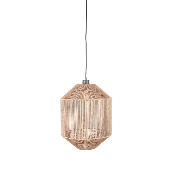 LABEL51 Hanglampen Ibiza - Naturel - Jute - 1-Lichts Cilinder