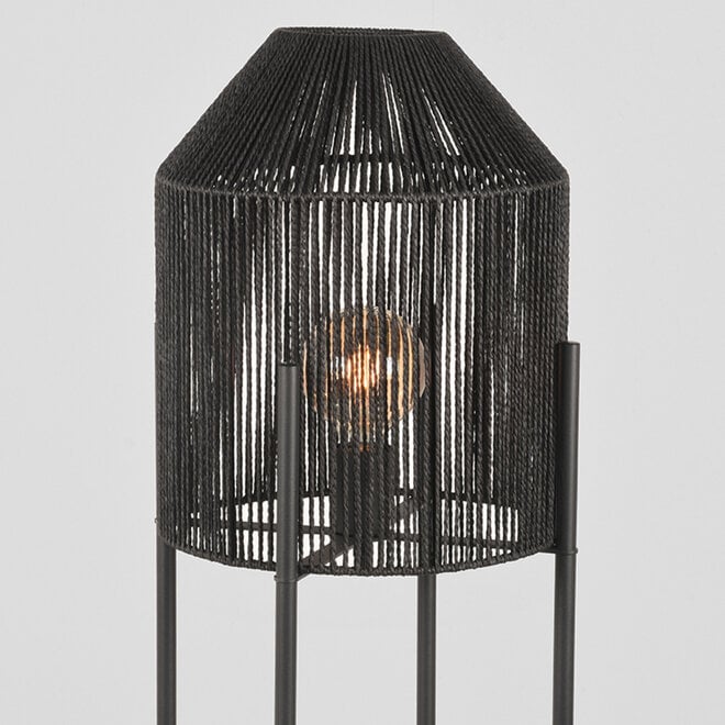 LABEL51 Vloerlampen Ibiza - Zwart - Jute - 1-Lichts