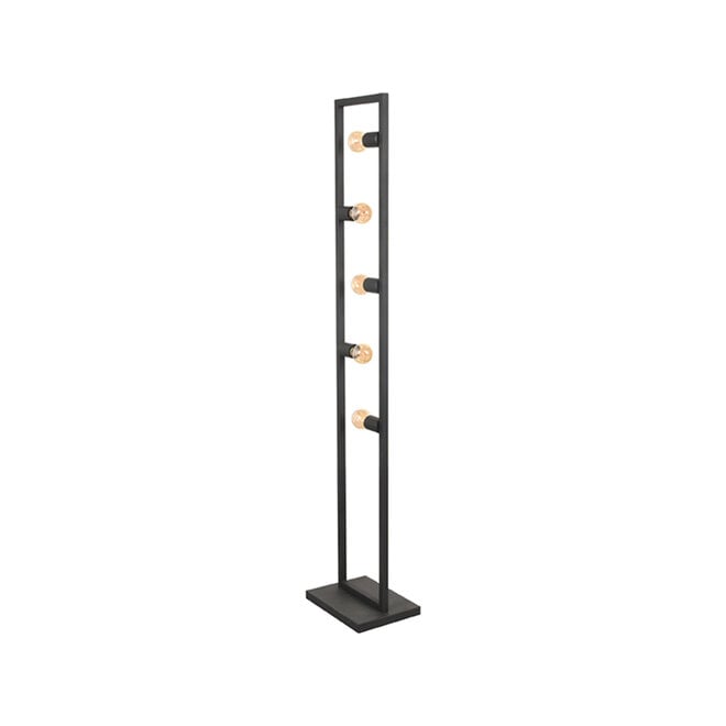 LABEL51 Vloerlampen Quadrato - Zwart - Metaal - One Size