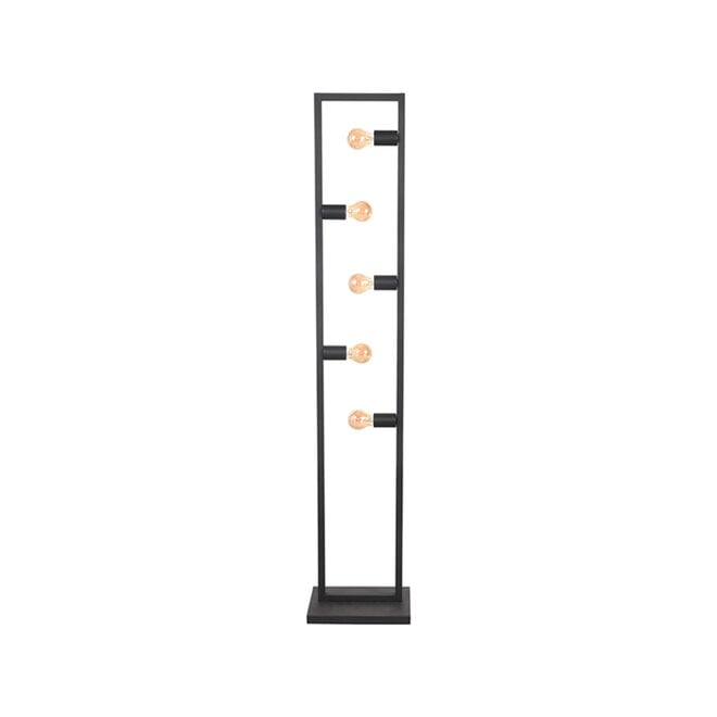 LABEL51 Vloerlampen Quadrato - Zwart - Metaal - One Size