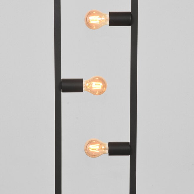 LABEL51 Vloerlampen Quadrato - Zwart - Metaal - One Size