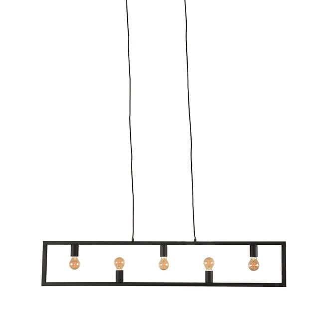 LABEL51 Hanglampen Quadrato - Zwart - Metaal - Hanglamp