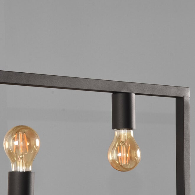 LABEL51 Hanglampen Quadrato - Zwart - Metaal - Hanglamp