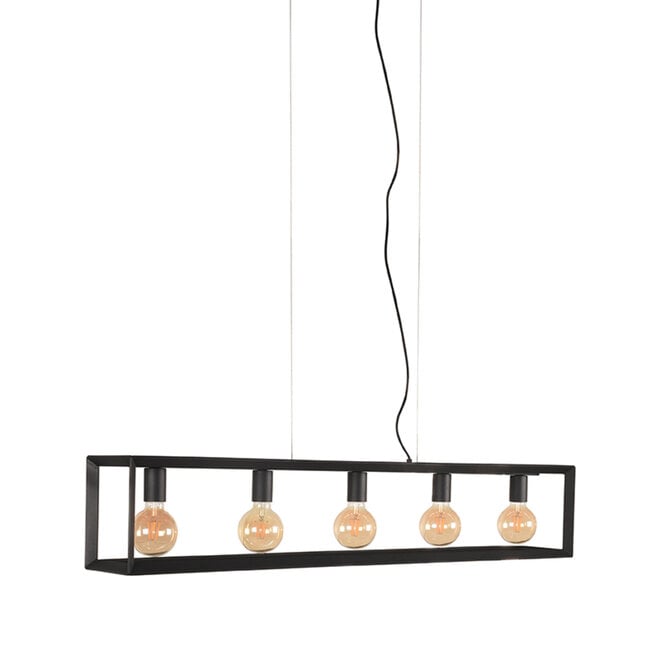 LABEL51 Hanglampen Tetto - Zwart - Metaal - 5-Lichts