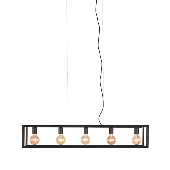 LABEL51 Hanglampen Tetto - Zwart - Metaal - 5-Lichts