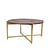 LABEL51 Salontafels Dox - Espresso - Mangohout - 70 cm - Rond