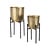LABEL51 Woondecoratie Plantenstandaards - Antiek Goud - Metaal - One Size