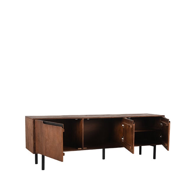LABEL51 Tv-Meubels Rio - Brown Espresso - Mangohout - 180 cm