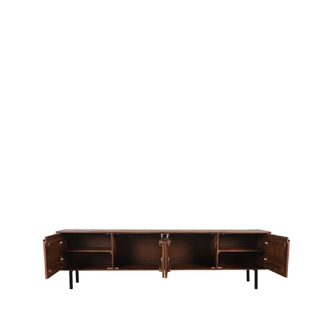 LABEL51 Tv-Meubels Rio - Brown Espresso - Mangohout - 220 cm