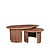 LABEL51 Salontafels Timon - Brown Espresso - Mangohout - 100 cm