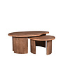 LABEL51 Salontafels Timon - Brown Espresso - Mangohout - 100 cm