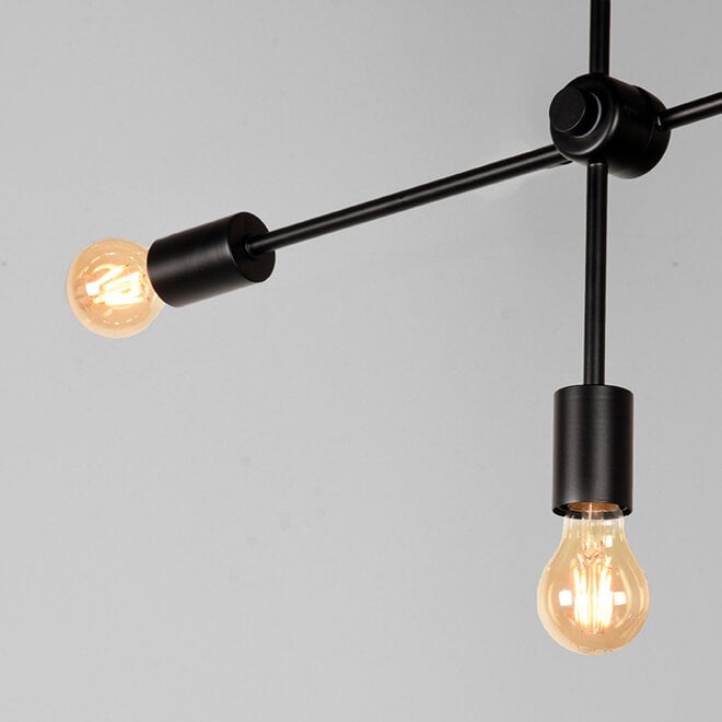 LABEL51 Hanglampen Stilo - Zwart - Metaal - 5-Lichts