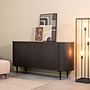 LABEL51 Dressoirs Oliva - Zwart - Eiken - 180 cm