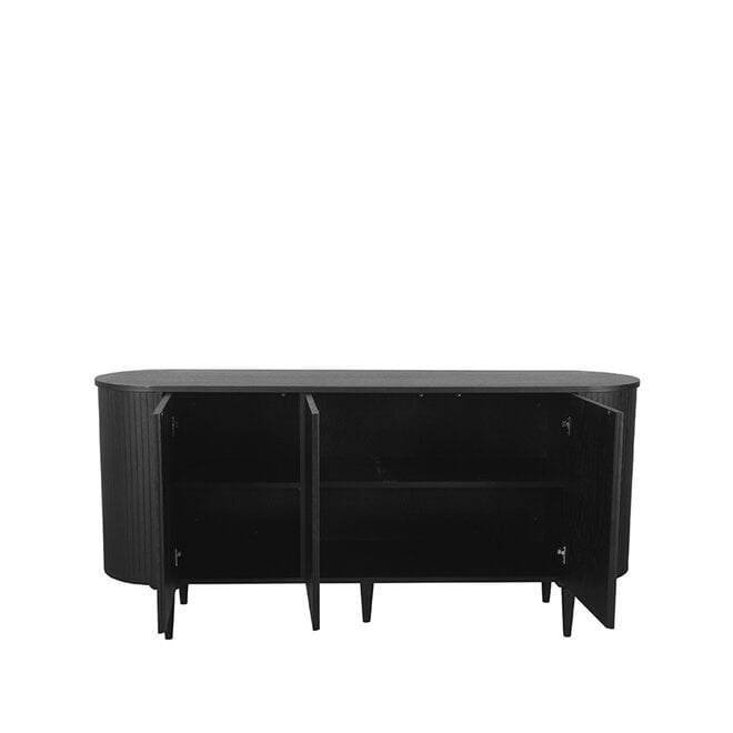 LABEL51 Dressoirs Oliva - Zwart - Eiken - 180 cm
