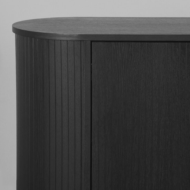 LABEL51 Dressoirs Oliva - Zwart - Eiken - 180 cm