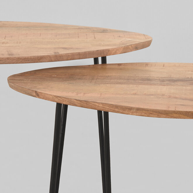 LABEL51 Salontafels Frisk - Rough - Mangohout - 68 cm