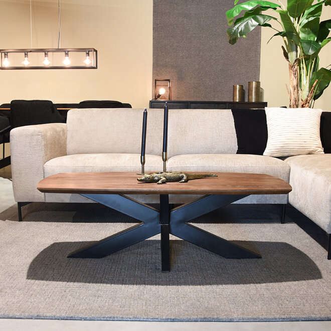 LABEL51 Salontafels Zane - Brown Espresso - Mangohout - 120 cm