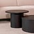 LABEL51 Salontafels Oliva - Zwart - Eiken - 60 cm - Rond