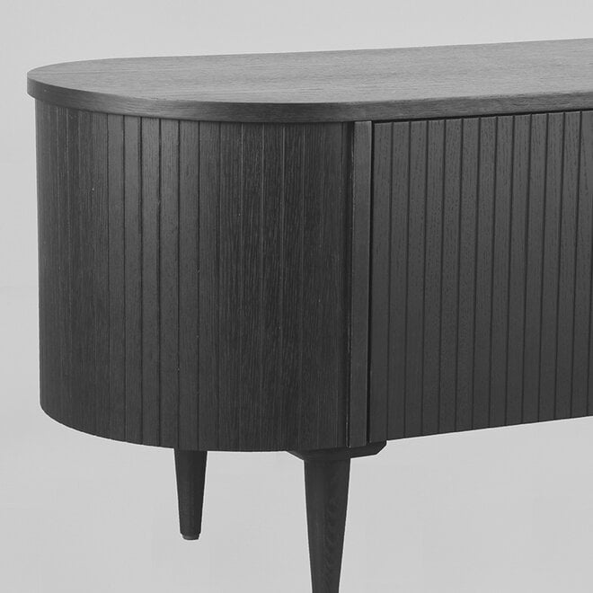 LABEL51 Tv-Meubels Oliva - Zwart - Eiken - 180 cm