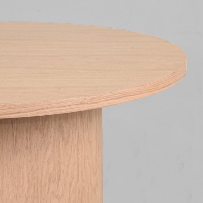 LABEL51 Salontafels Oliva - Naturel - Eiken - 60 cm - Rond