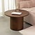 LABEL51 Salontafels Oliva - Walnoot - Eiken - 60 cm - Rond