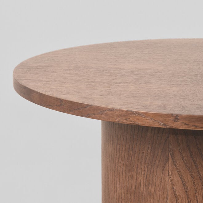 LABEL51 Salontafels Oliva - Walnoot - Eiken - 60 cm - Rond