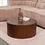 LABEL51 Salontafels Oliva - Walnoot - Eiken - 70 cm - Rond