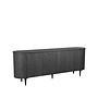 LABEL51 Dressoirs Oliva - Zwart - Eiken - 220 cm