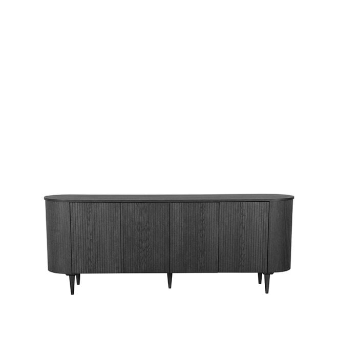 LABEL51 Dressoirs Oliva - Zwart - Eiken - 220 cm