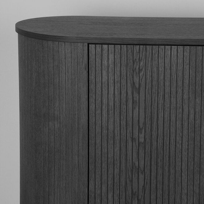 LABEL51 Dressoirs Oliva - Zwart - Eiken - 220 cm