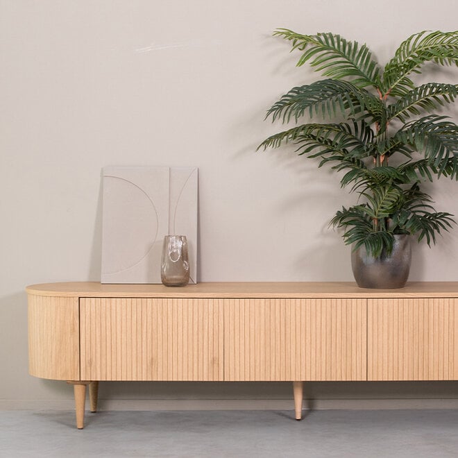 LABEL51 Tv-Meubels Oliva - Naturel - Eiken - 220 cm