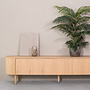 LABEL51 Tv-Meubels Oliva - Naturel - Eiken - 220 cm