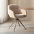 LABEL51 Eetkamerstoel Esma - Naturel - Chenille - Taupe Metalen Frame