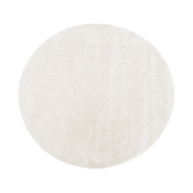 LABEL51 Vloerkleden Mila - Ivoor - Polyester - 150x150 cm - Rond