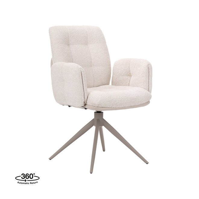 LABEL51 Eetkamerstoelen Unreal - Naturel - Geweven