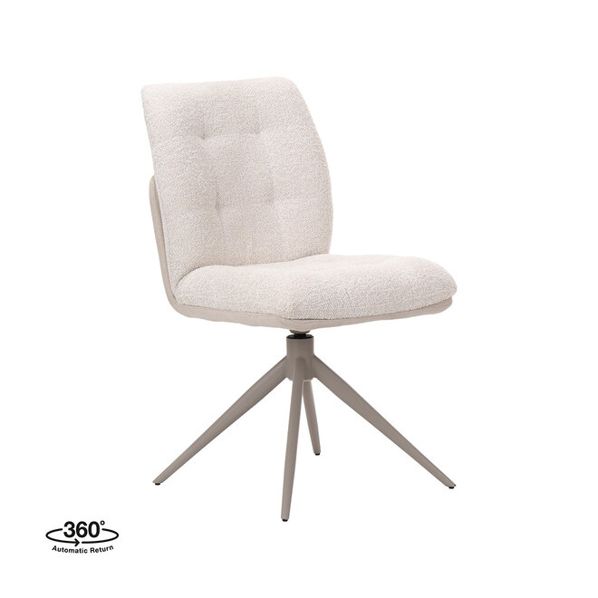 LABEL51 Eetkamerstoelen No Way - Naturel - Geweven