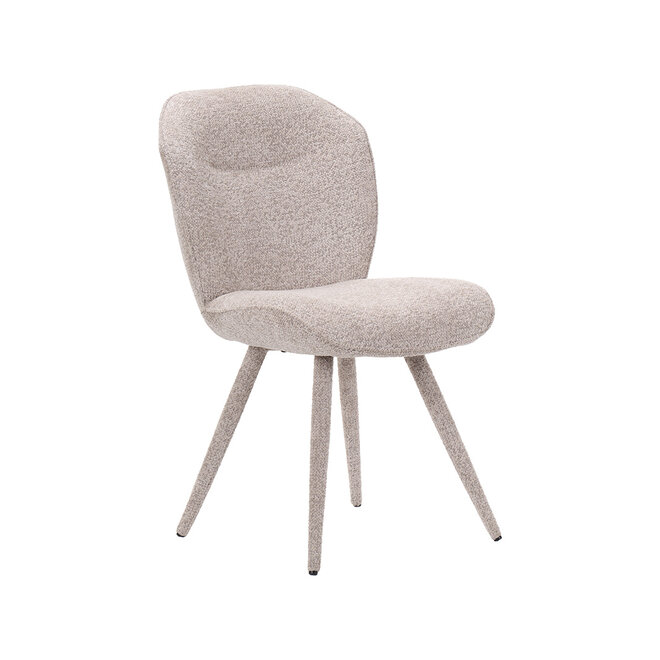 LABEL51 Eetkamerstoelen Whoa - Beige - Geweven