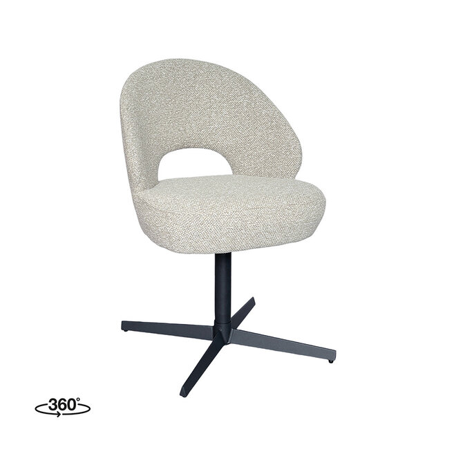 LABEL51 Eetkamerstoelen Saint Tropez - Naturel - Boucle