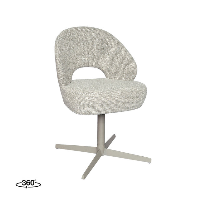 LABEL51 Eetkamerstoelen Saint Tropez - Naturel - Boucle