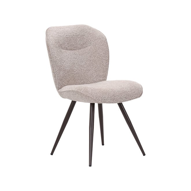 LABEL51 Eetkamerstoelen Awesome - Beige - Geweven