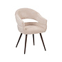 LABEL51 Eetkamerstoelen Pia - Naturel - Chenille - One Size