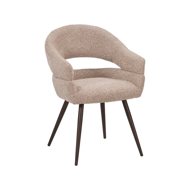 LABEL51 Eetkamerstoelen Pia - Beige - Geweven - One Size